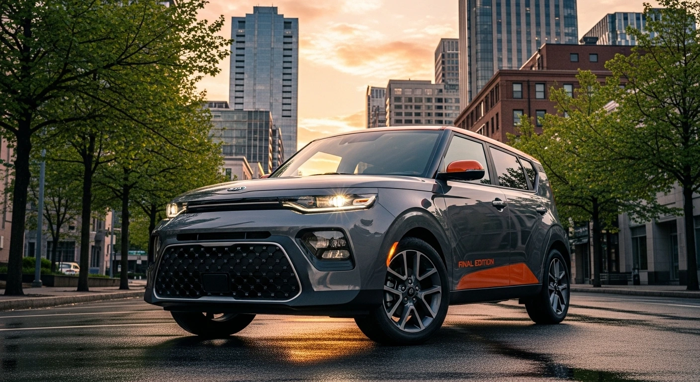 2025 Kia Soul Final Edition front view — the last production model of Kia’s iconic compact crossover.